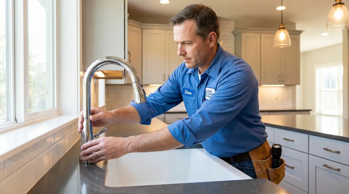 Kitchen faucet installation by Johns Plumbing LLC in Saint Martinville