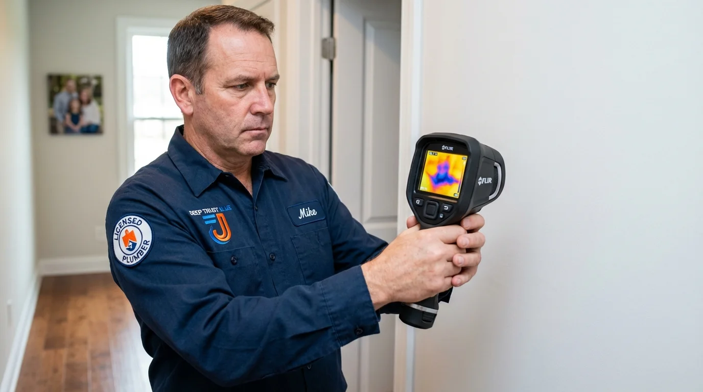 Thermal imaging leak detection by Johns Plumbing LLC in Saint Martinville